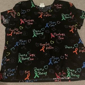 ScrubStar 2XL Brave & Strong Scrub Top